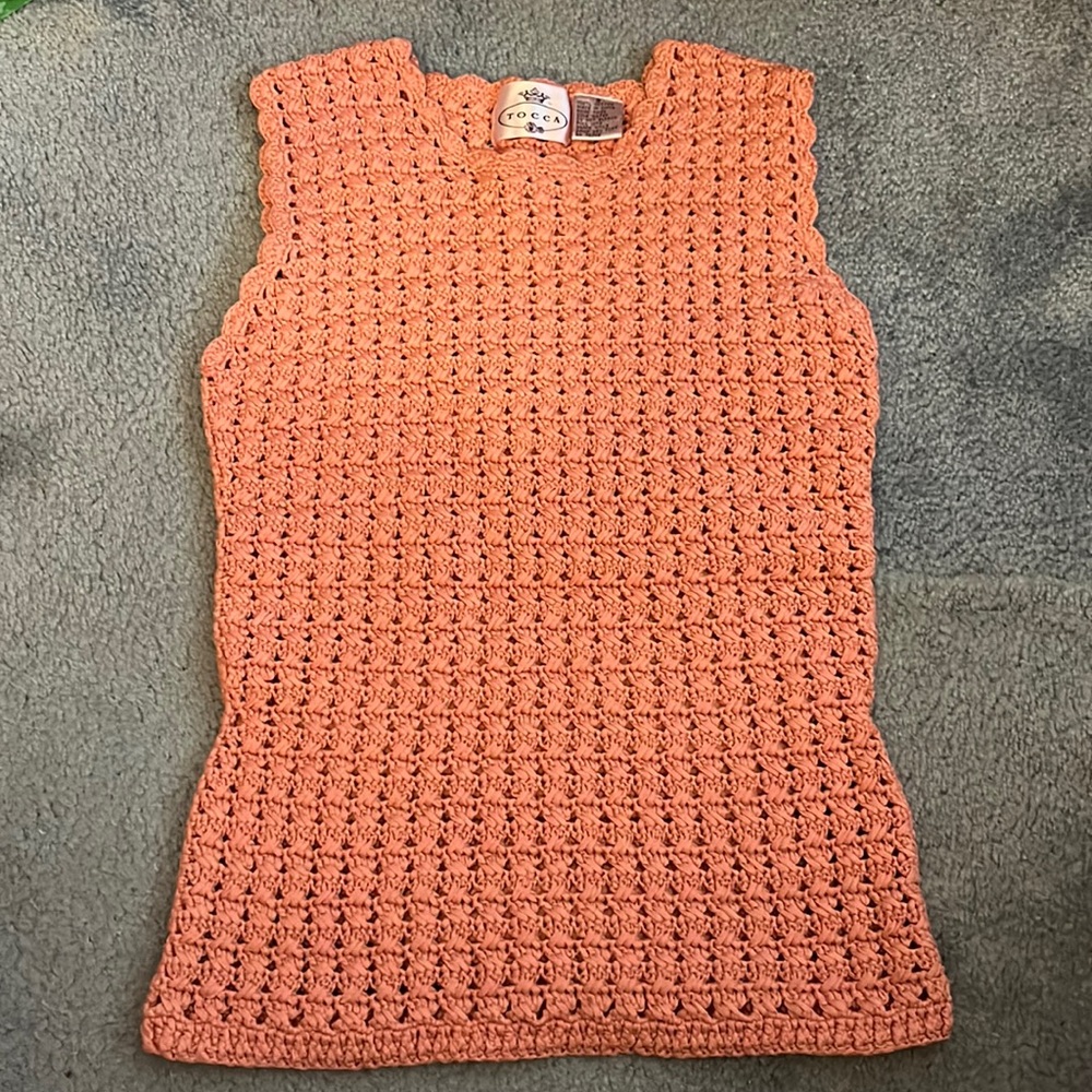 Tocca Pink Tank Sweater